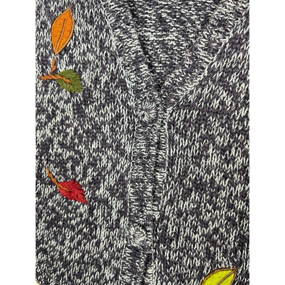 Bobbie Brooks Womens Cotton Knit Vest 26W Applique Fall Dogs Novelty Whimsical - Picture 8 of 13